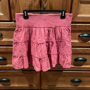 American Eagle Eyelet Skirt L